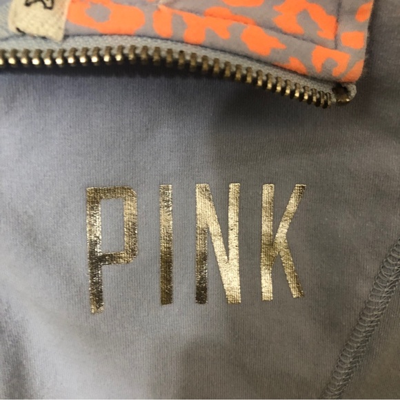 PINK 1/4 zip pullover medium - Picture 2 of 7